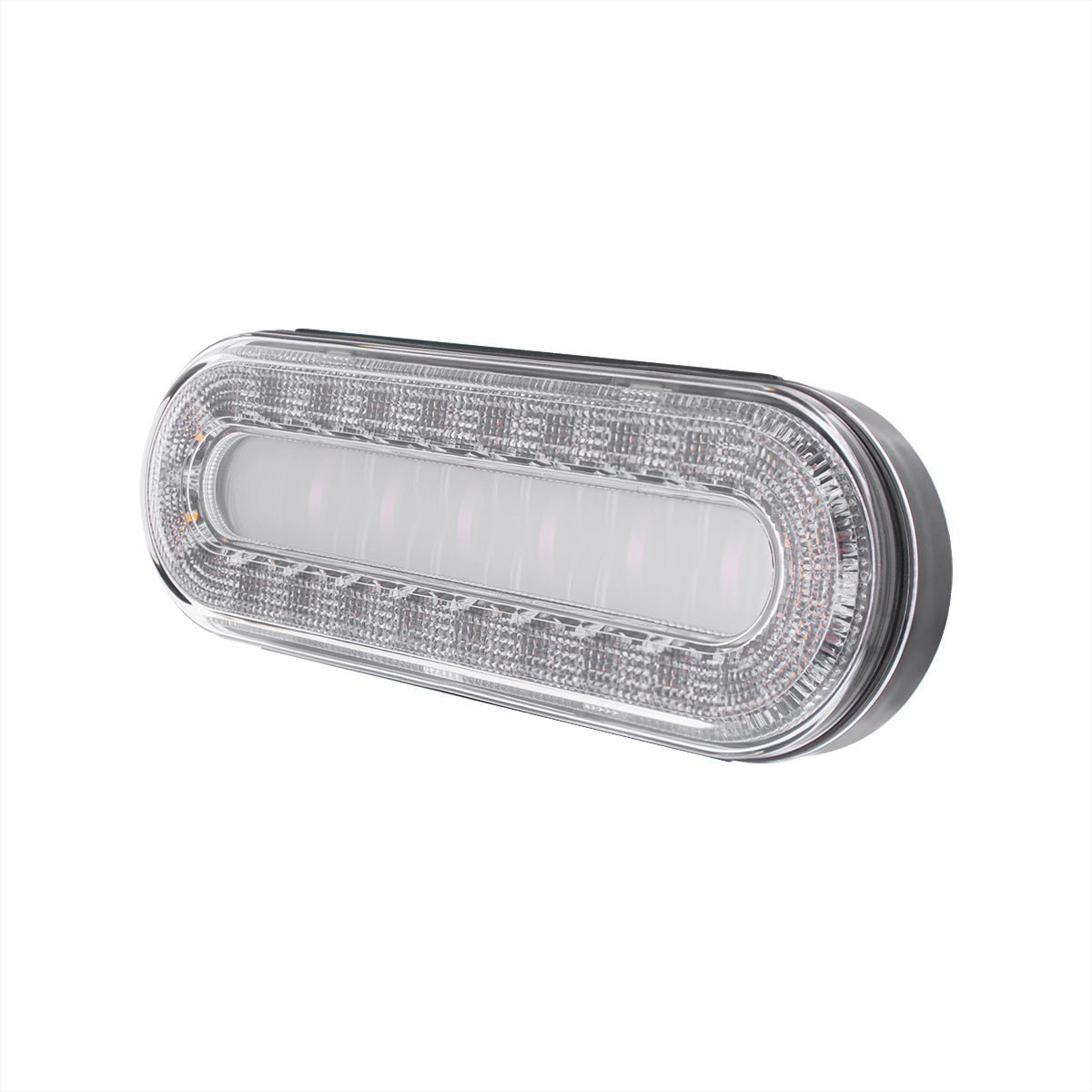 30 LED 6" Oval Lumos Light I-Series (Turn Signal) - Amber LED/Clear Lens