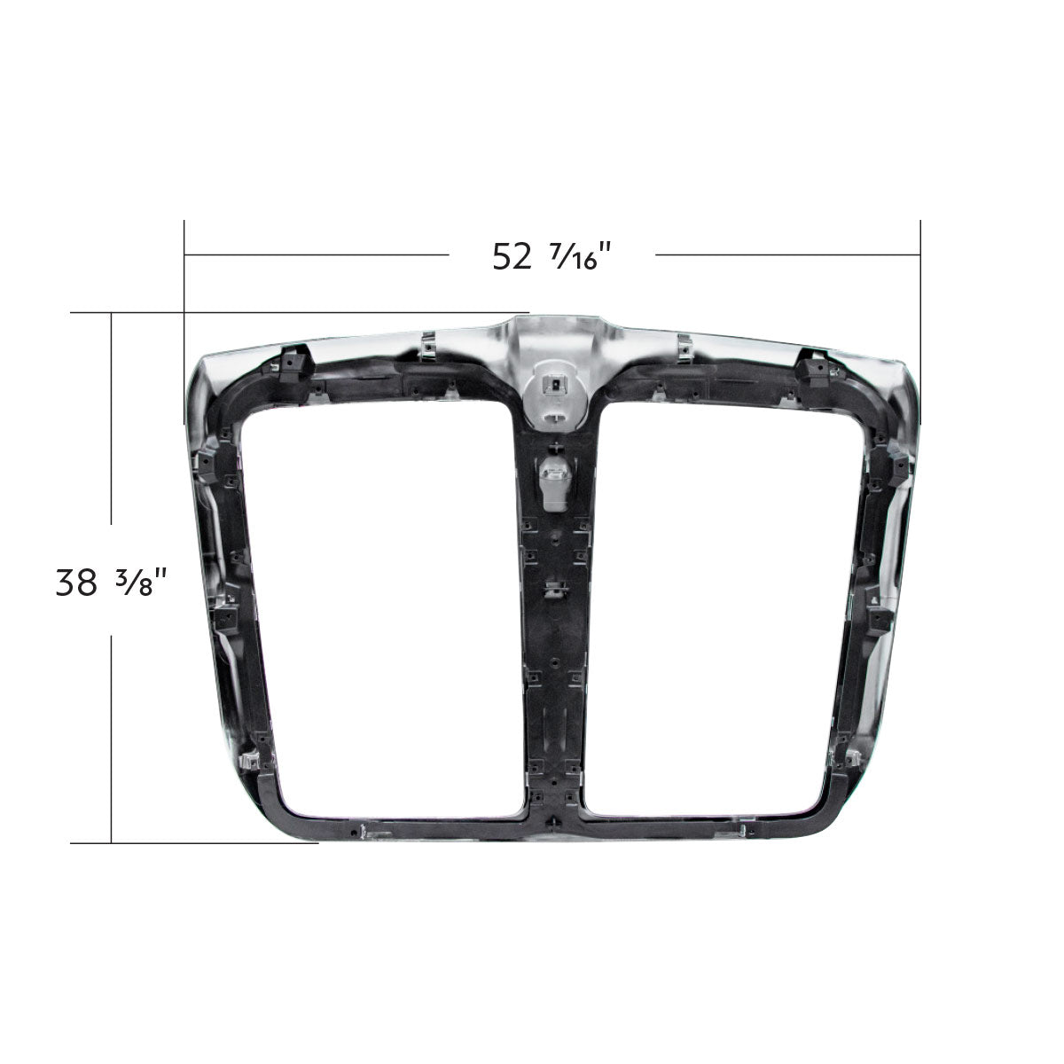 Chrome Grille With Inner Mounting Frame For 2013-2021 Kenworth T680