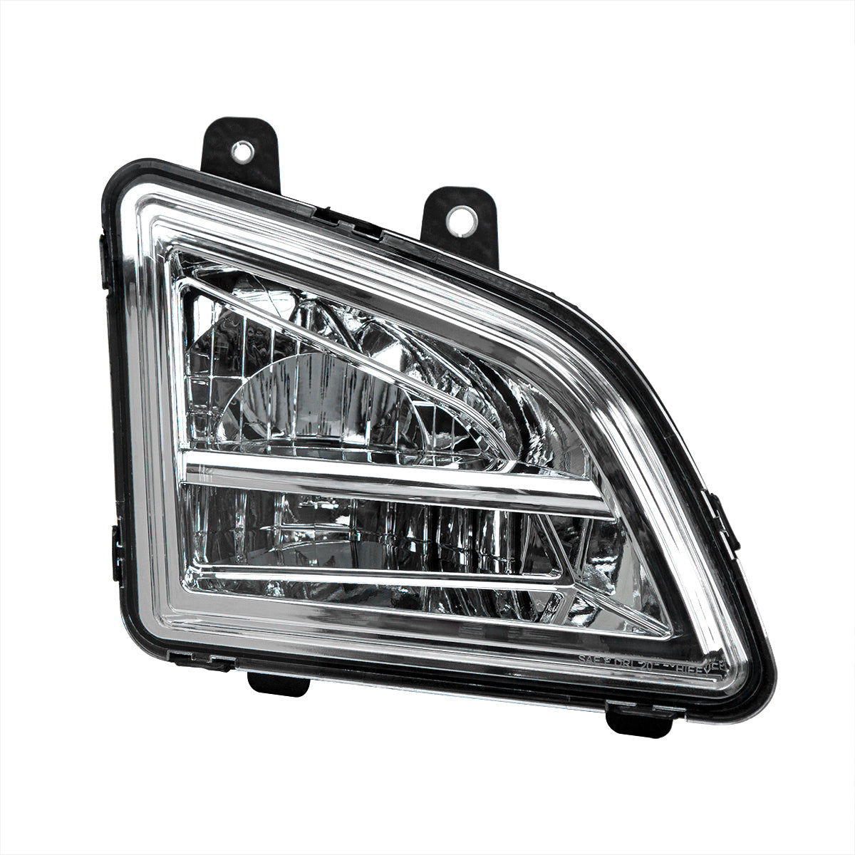 Chrome LED Driving & Fog Light For 2018-2024 Volvo VNL - Passenger -Competition Series