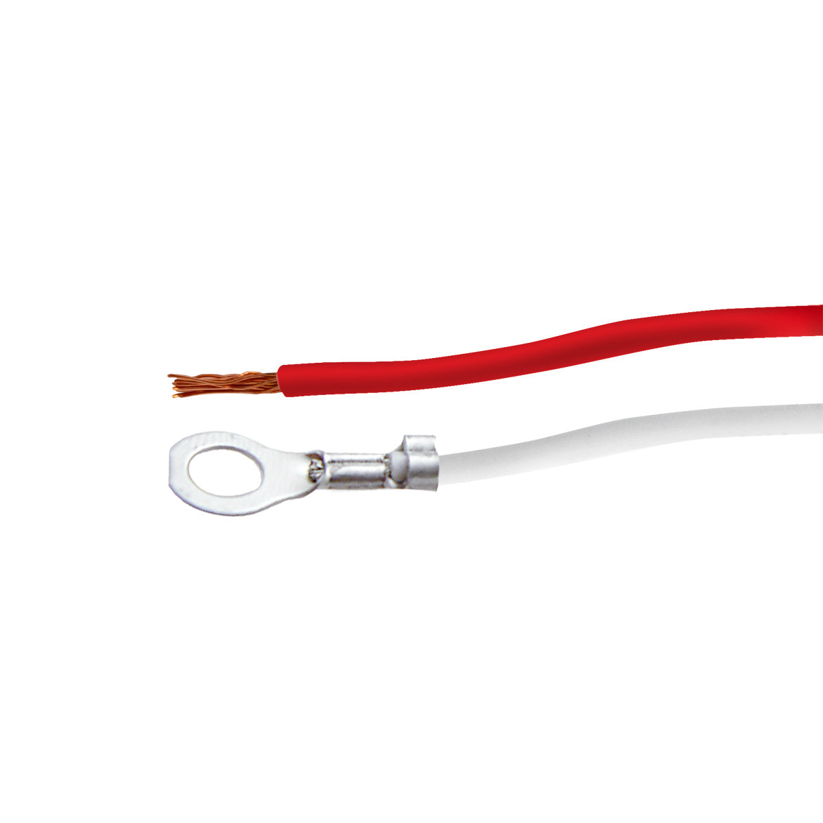 2 Wire Pigtail With 2 Prong Right Angle Plug - 12" Lead (50-Pack)