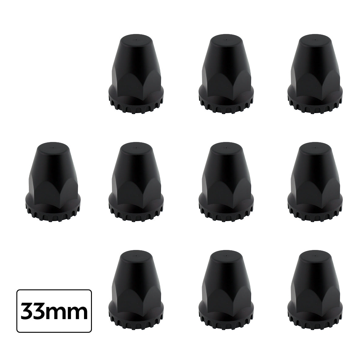 Flat Aero Rear Axle Cover Kit - Matte Black