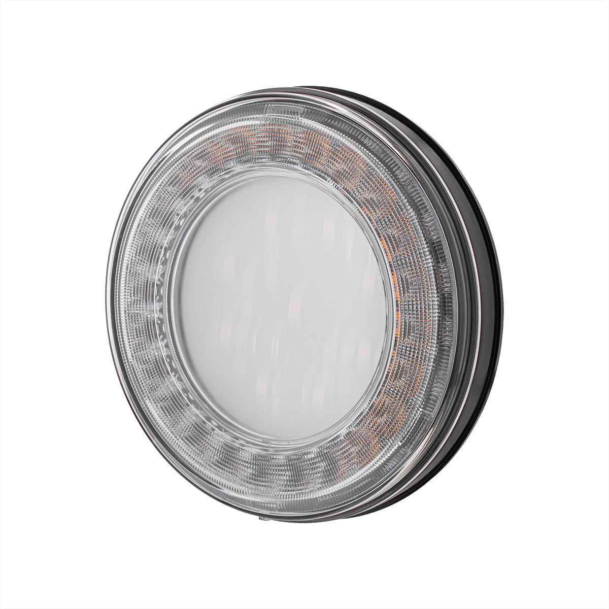 33 LED 4" Round Lumos Light X-Series (Turn Signal) - Amber LED/Clear Lens