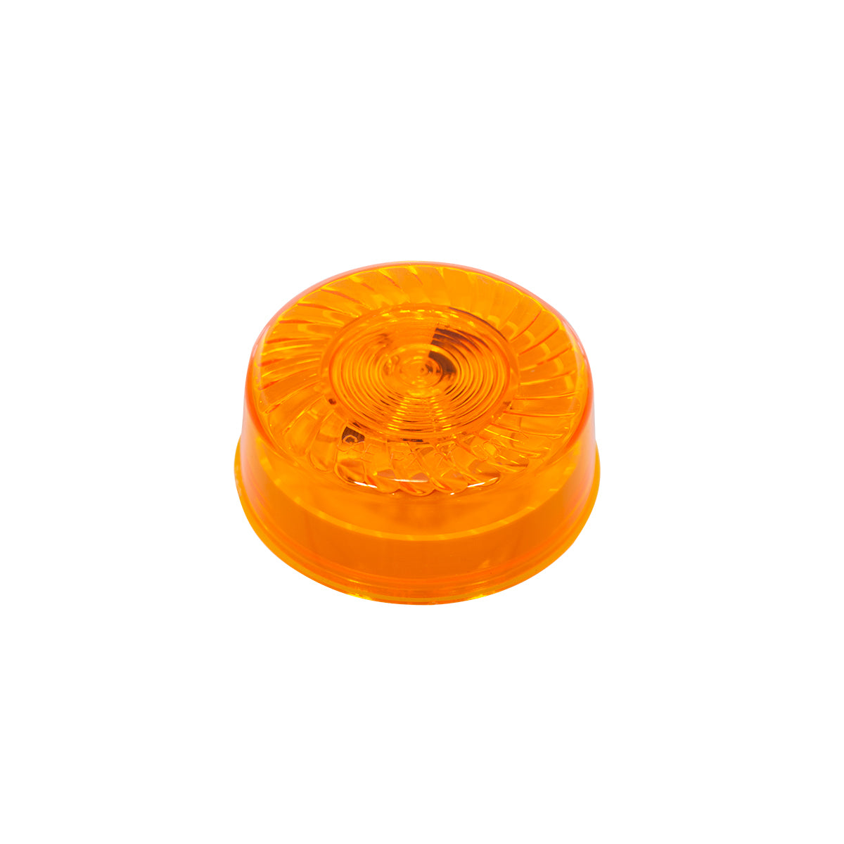 7 LED 2" Round Turbine Light (Clearance/Marker) - Amber LED/Amber Lens