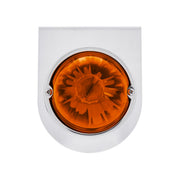 UltraBurst Glass Watermelon Light With Stainless Steel Light Bracket Kit-Amber LED/Dark Amber Lens