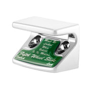 Chrome Plastic Fifth Wheel Switch Guard With Glossy Sticker For 1990-2010 Freightliner Classic- Green Sticker