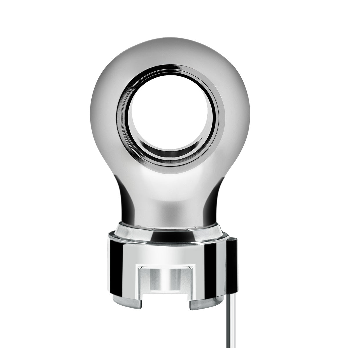 Thread-On Chrome Charlotte Style Gearshift Knob With LED 13/15/18 Speed Adapter-Purple LED