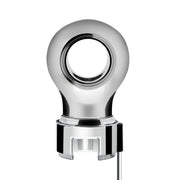 Thread-On Chrome Charlotte Style Gearshift Knob With LED 13/15/18 Speed Adapter-Purple LED