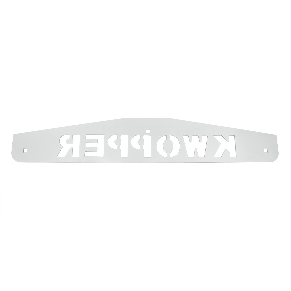 4" X 24" Chrome Kwopper Bottom Mud Flap Plate - Bolt Thru