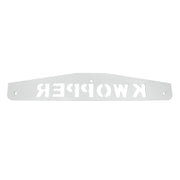 4" X 24" Chrome Kwopper Bottom Mud Flap Plate - Bolt Thru