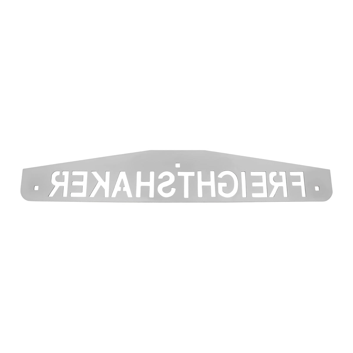 4" X 24" Chrome Freightshaker Bottom Mud Flap Plate - Bolt Thru