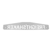 4" X 24" Chrome Freightshaker Bottom Mud Flap Plate - Bolt Thru