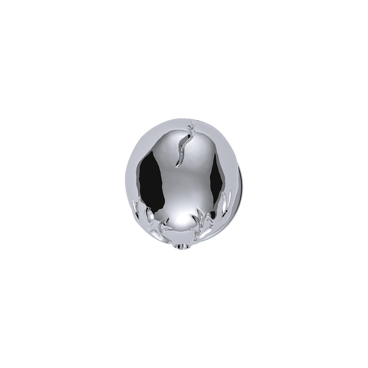 Thread-On 3-Skulls Gearshift Knob With Adapter For Eaton-Fuller 9/10 Speed Shifter-Chrome