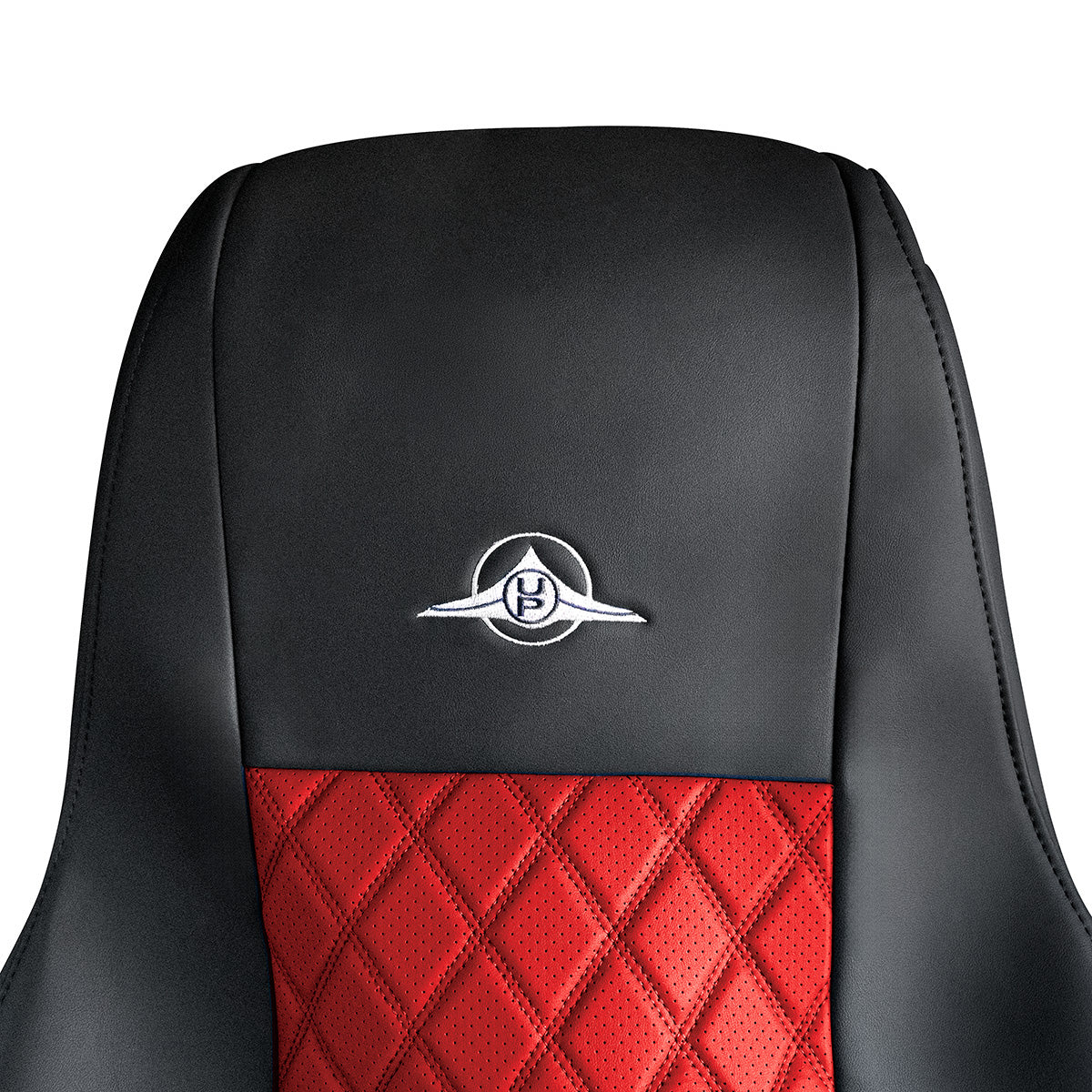 Riggear Napa Faux Leather Seat Cover Set For 2008-2025 Freightliner Cascadia-Red