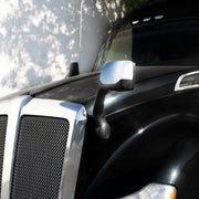 Chrome Hood Mirror For 2013-2021 Kenworth T680 & 2012-2021 Peterbilt 579-Passenger