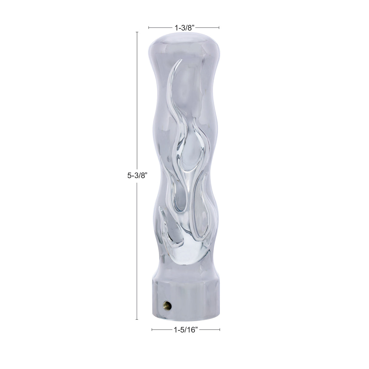 Flame Shift Knob - Chrome