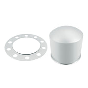 Chrome Dome Rear Axle Cover 2PC Kit For 33mm Nut Cover - Steel/Aluminum Wheel (10 Hole)