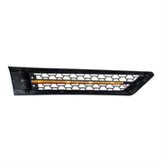 Hood Air Intake Grille With Amber LED For 2018-2024 Freightliner Cascadia 126 - Driver