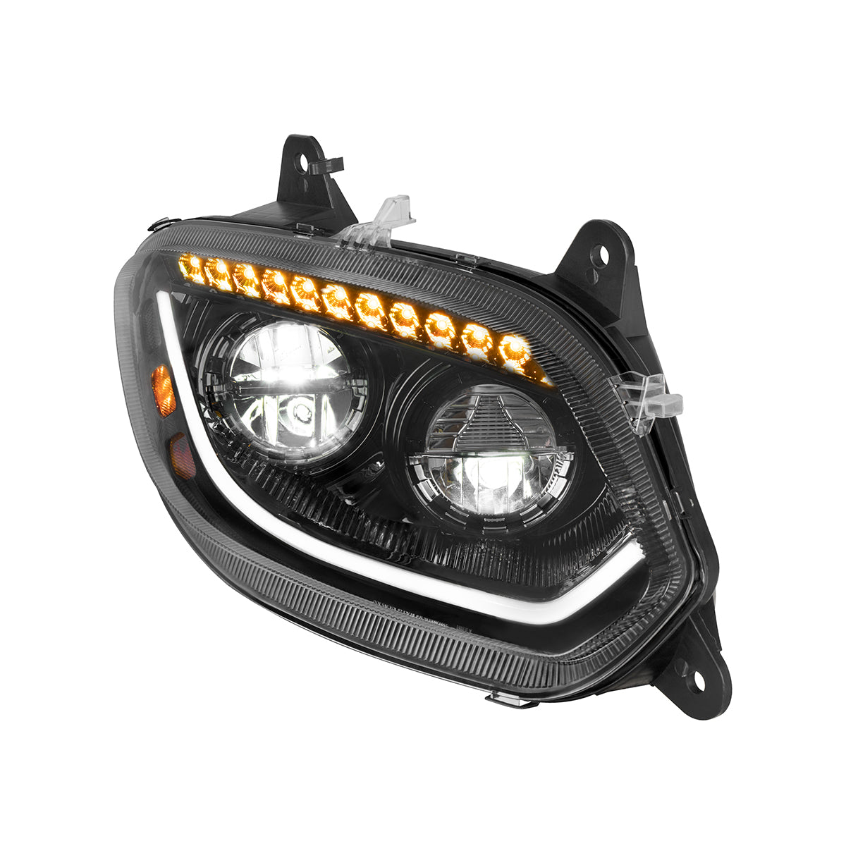 Black LED 86 Headlight For 2018-2025 International LT Truck - Passenger