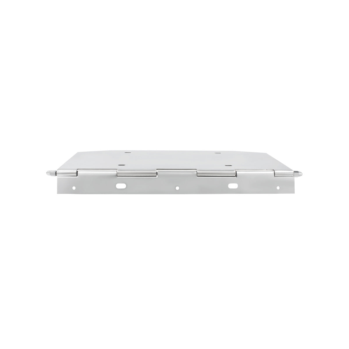 Chrome 1 License Plate Angled Holder With Hinge