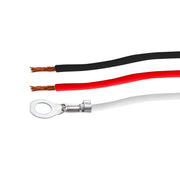 3 Wire Pigtail With 3 Prong Right Angle Plug - 12" Lead (50-Pack)