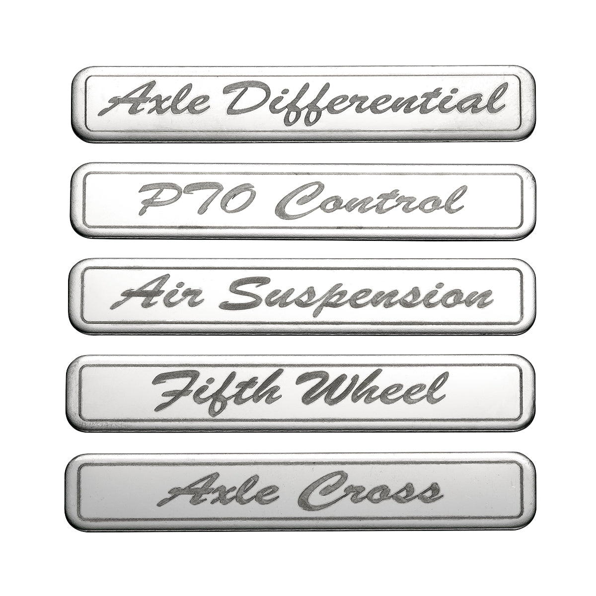 Chrome Rocker Switch Cover For Peterbilt 579 (2012-2019) & 567 (2014-2019)- 2 Switches