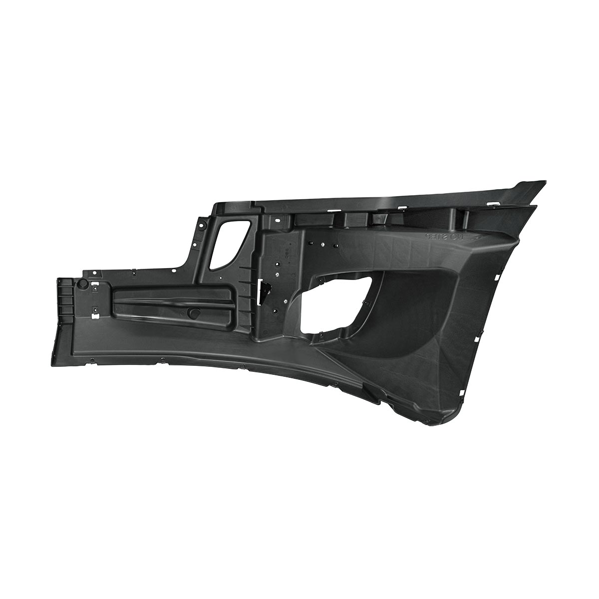 Bumper Reinforcement With Fog Light & Wheel Aero Trim Holes For 2018-2024 Freightliner Cascadia - Passenger