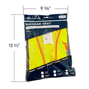 RigGear High Visibility Reflective Yellow Safety Vest-XXX Large