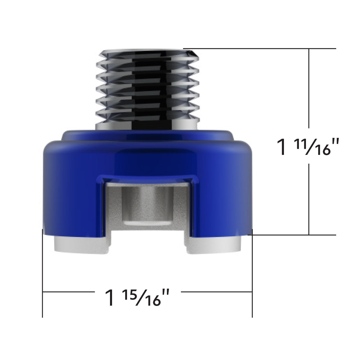 M30X3.5 Thread-On Shift Knob Mounting Adapter For Eaton Fuller Style 13/15/18 Shifter - Indigo Blue