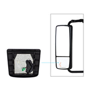 Heated Auxiliary Convex Mirror With LED Turn Signal For 2012-2017 Volvo VNL - Passenger