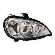 Chrome Projection Headlight With LED Position Light For 2001-2020 Freightliner Columbia - Passenger
