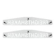 4" X 24" Chrome Freightshaker Bottom Mud Flap Plate - Welded Stud (Card of 2)