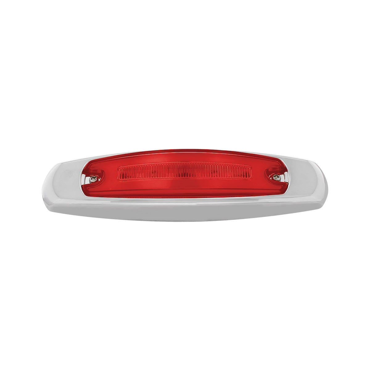 16 LED Rectangular GloLight With Bezel (Clearance/Marker) - Red LED/Red Lens