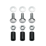 4" X 20" Chrome Standard Bottom Mud Flap Plate - Bolt Thru