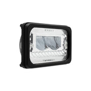 ULTRALIT - Heated 4" X 6" LED Headlight With Glass Lens & Aluminum Housing - High Beam - Chrome