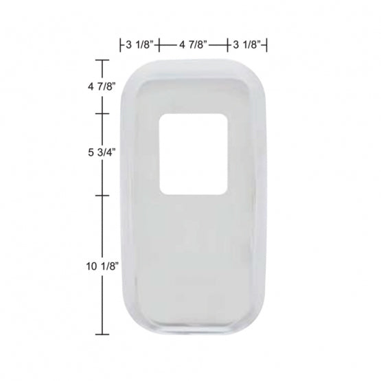Chrome Shift Plate Cover For Peterbilt Trucks - Fits OEM S22-6041M01-234 (Bulk)