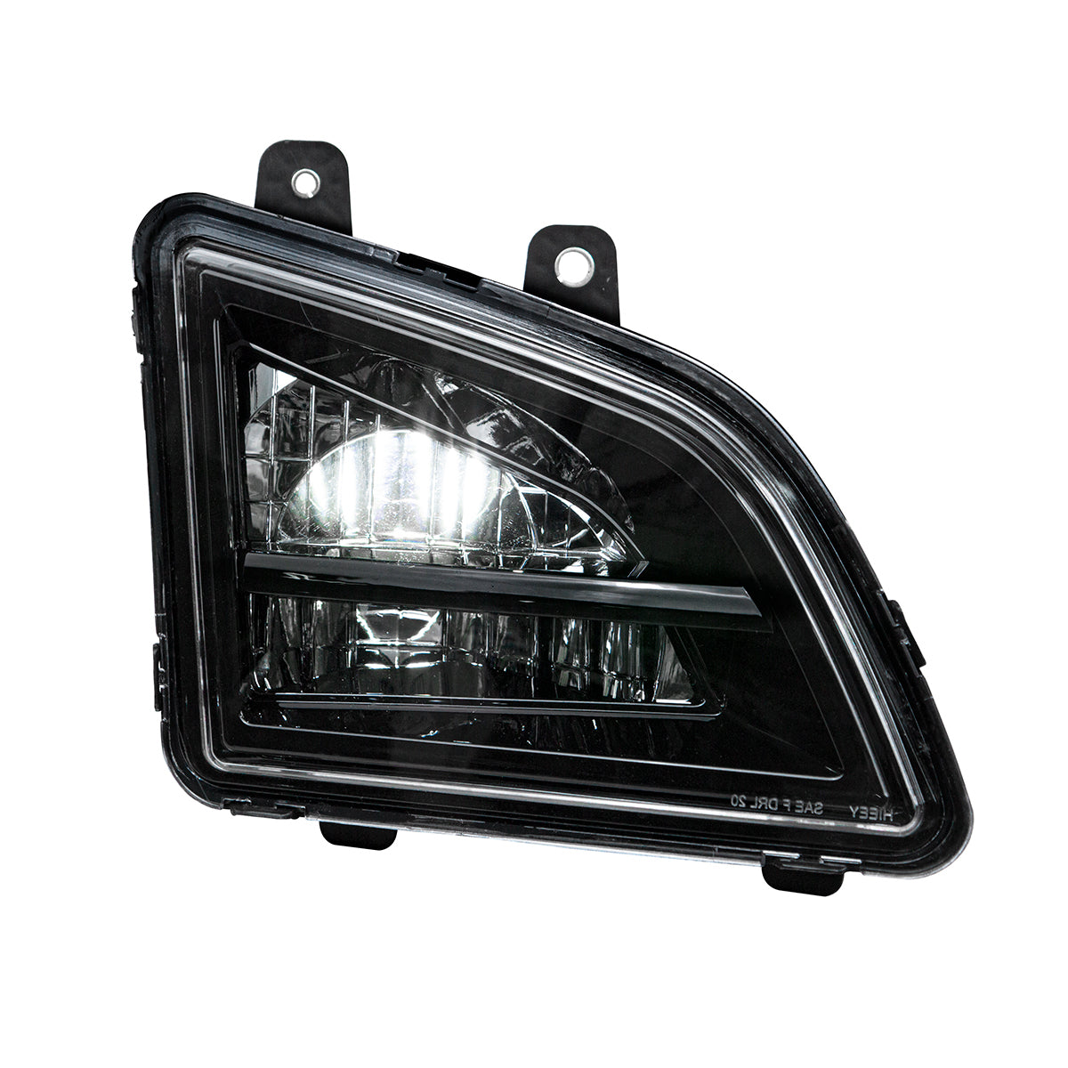 Black LED Driving & Fog Light For 2018-2024 Volvo VNL - Passenger -Competition Series