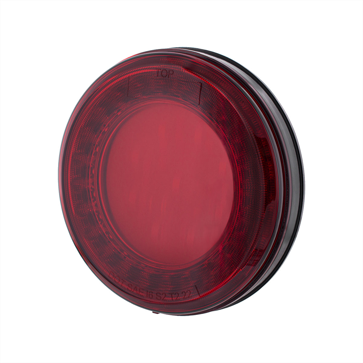 33 LED 4" Round Lumos Light X-Series (Stop, Turn & Tail) - Red LED/Red Lens