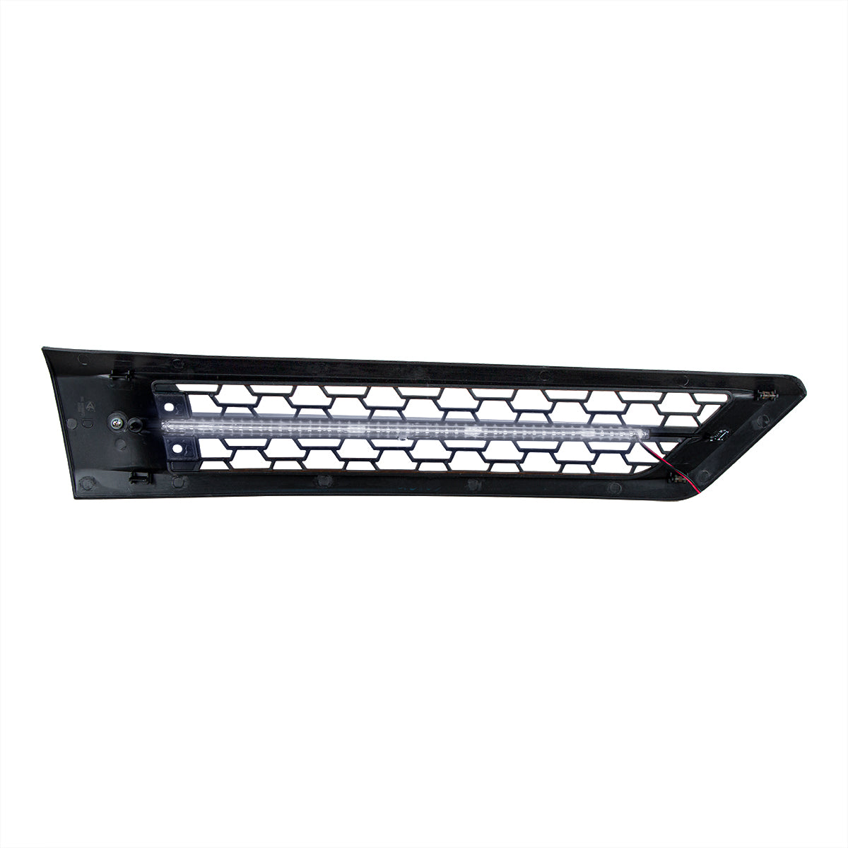 Hood Air Intake Grille With White LED For 2018-2024 Freightliner Cascadia 126 - Driver