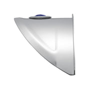 Chrome Visor With Blue Glass Dot For 7" Headlight