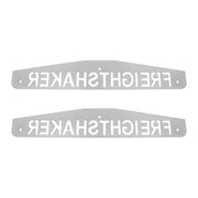 4" X 24" Chrome Freightshaker Bottom Mud Flap Plate - Bolt Thru (Card of 2)