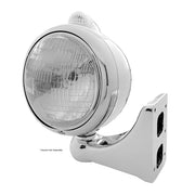 Stainless Steel Guide 682-C Style Headlight H6024 & LED Turn Signal - Clear Lens