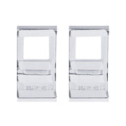Chrome Plastic Rocker Switch Cover For 2022-2025 Peterbilt 579 (Pair)