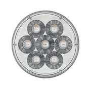 14 LED 4" Round Double Fury Light (Stop, Turn & Tail) - Red & Blue LED/Clear Lens
