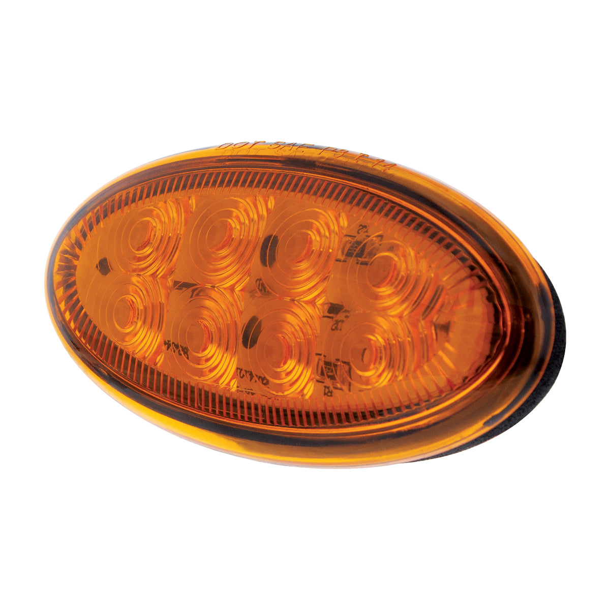 8 LED Fender Parking & Turn Signal Light For Peterbilt 386 (2006-2014) & 387 (2006-2010)-Amber LED/Amber Lens