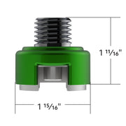 M30X3.5 Thread-On Shift Knob Mounting Adapter For Eaton Fuller Style 13/15/18 Shifter - Emerald Green