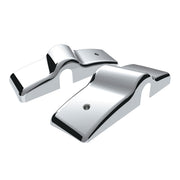 Chrome Plastic Bottom Mirror Post Cover Set For 1996-2010 Freightliner Century (Pair)