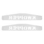 4" X 24" Chrome Kwopper Bottom Mud Flap Plate - Bolt Thru (Card of 2)
