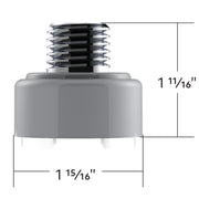 M30X3.5 Thread-On Shift Knob Mounting Adapter For Eaton Fuller Style 9/10 Shifter - Liquid Silver