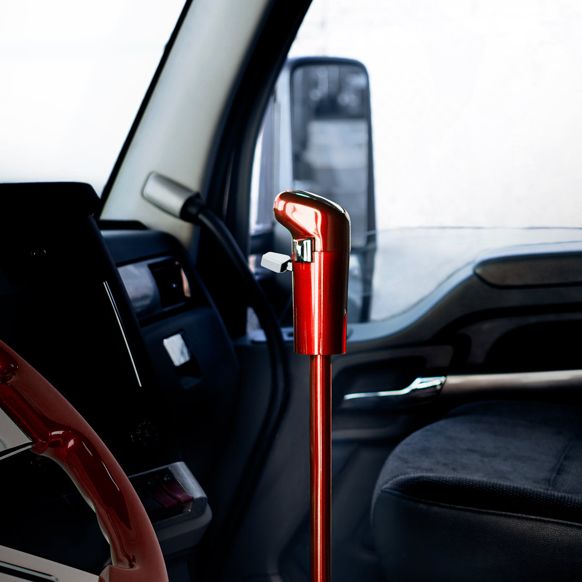 12" Shifter Shaft Extension - Candy Red