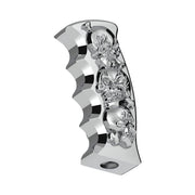 Thread-On Skulls Pistol Grip Gearshift Knob - Chrome